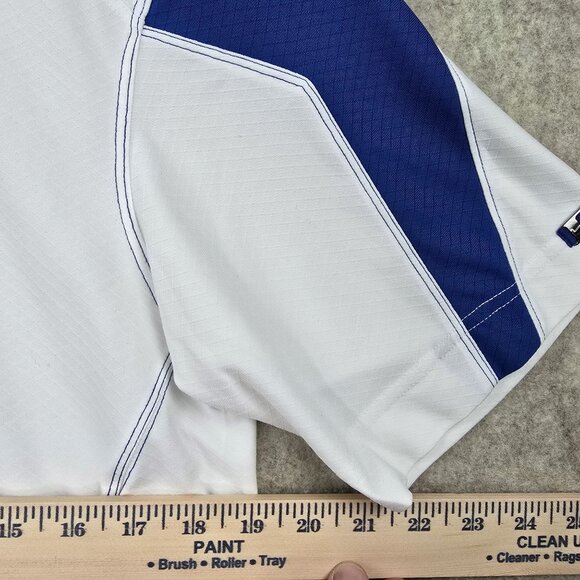 Nike Dri-Fit Kentucky Wildcats Polo Shirt White/Blue L Recycled Polyester - Picture 7 of 8